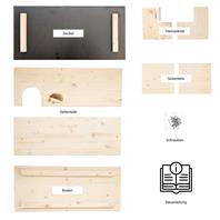 Igelhaus Bausatz Einzelteile