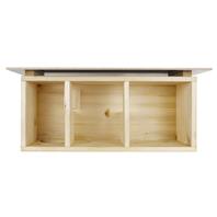 Holz-Igelhaus mit Boden Innenraum