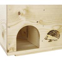Holz-Igelhaus mit Boden Eingang