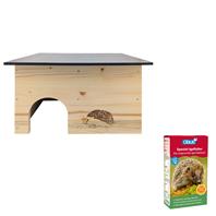 Set Igelhaus + Spezial-Igelfutter