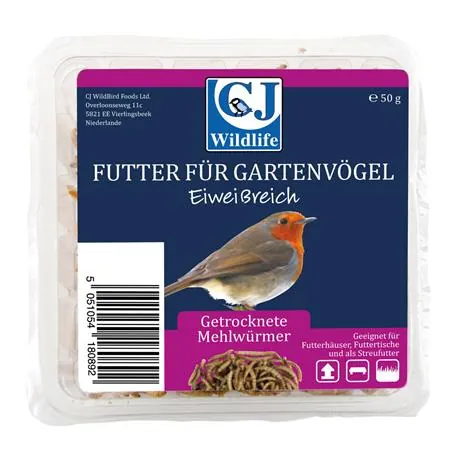 CJ Wildlife Mehlwürmer getrocknet 50 g
