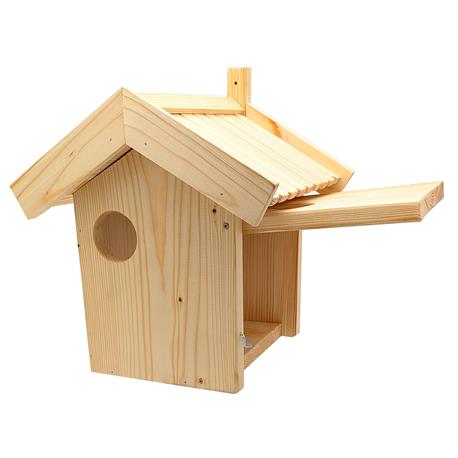 Eichhörnchen-Kobel mit Reinigungsklappe