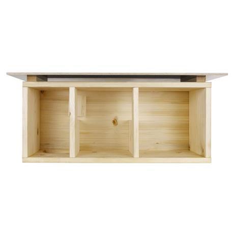 Holz-Igelhaus mit Boden Innenraum