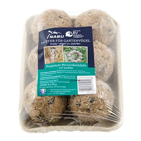 Meisenknödel mit Insekten ohne Netz 6 Stück