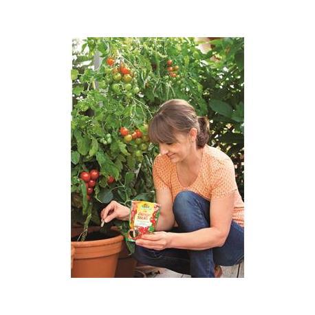 Neudorff Azet DüngeSticks für Tomaten und Erdbeeren Anwendung Kübeltomate