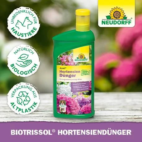 Neudorff Azet HortensienDünger flüssig Eigenschaften
