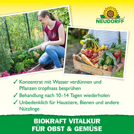 Neudorff Biokraft Vitalkur für Obst+ Gemüse Wirkung