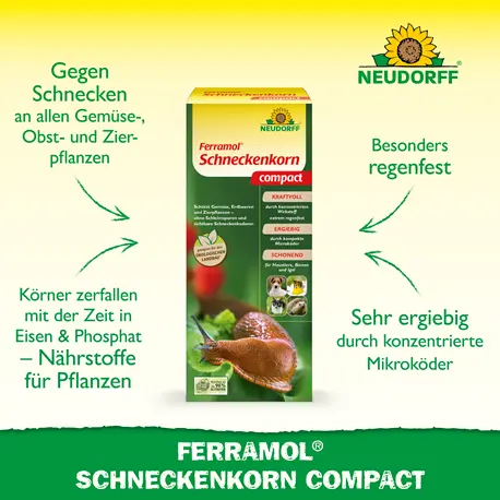 Neudorff Ferramol Schneckenkorn compact Vorteile