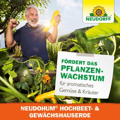 Neudohum Hochbeet- und Gewächshauserde hohe Erträge