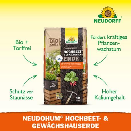 Neudorff Neudohum Hochbeet- und Gewächshauserde Vorteile