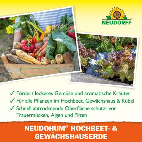 Neudohum Hochbeet- und Gewächshauserde Wirkung