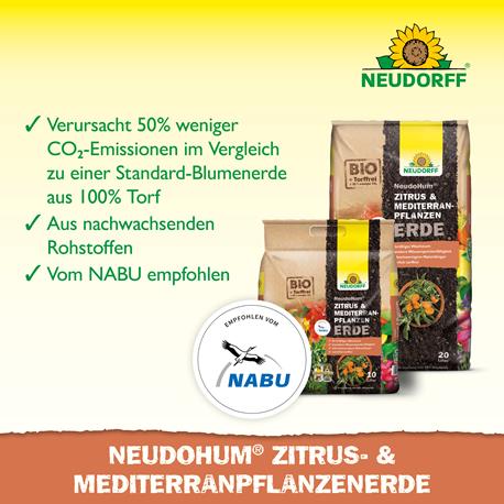 Neudorff NeudoHum Zitrus- und MediterranpflanzenErde NABU