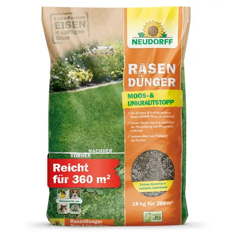 Neudorff RasenDünger Moos & UnkrautStopp