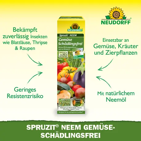 Neudorff GemüseSchädlingsfrei Vorteile