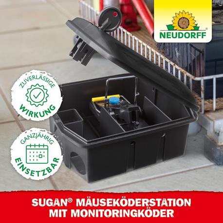Neudorff Sugan Mäuseköderstation mit Monitoringköder Eigenschaften