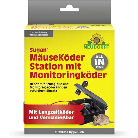 Neudorff Sugan Mäuseköderstation mit Monitoringköder