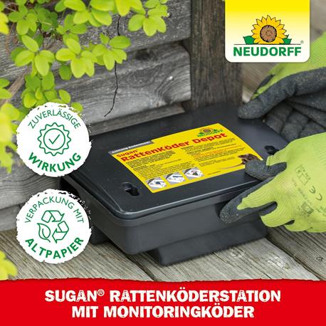 Neudorff Sugan RattenKöderStation mit Monitorringköder Eigenschaften