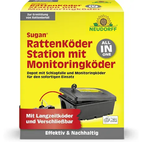 Neudorff Sugan RattenKöderStation mit Monitorringköder