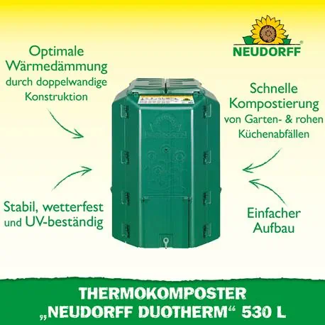 Neudorff Thermo-Komposter DuoTherm 530l Vorteile