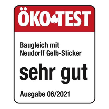 Ökotest Logo Neudorff Gelb-Sticker