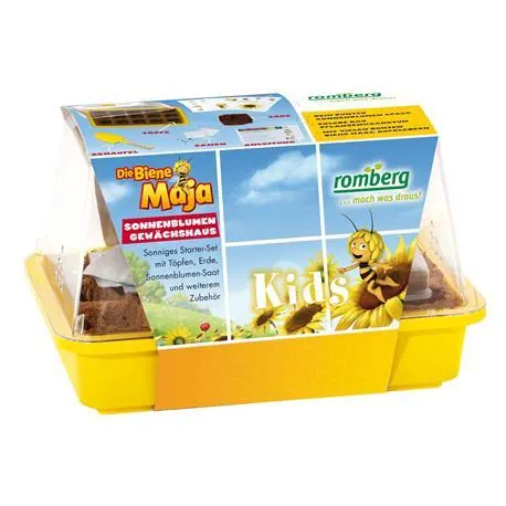 BIENE MAJA Sonnenblumen-Gewächshaus für Kinder