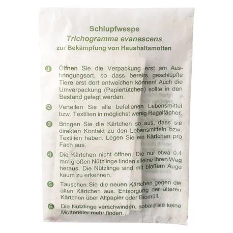 schlupfwespe trichogramma kleidermotten