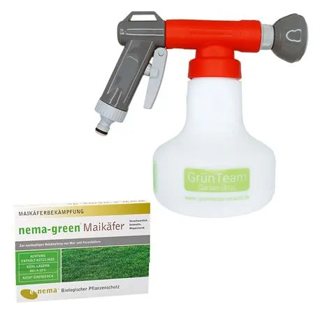 Set "nema-green Maikäfer & Aquanemix Sprügerät"