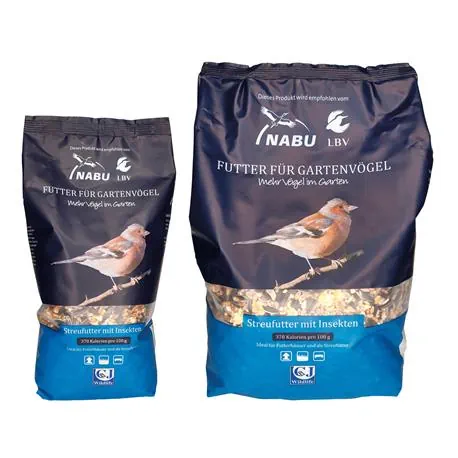 Streufutter mit Insekten
