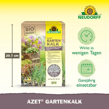 Neudorff Azet GartenKalk 2,5  kg Vorteile