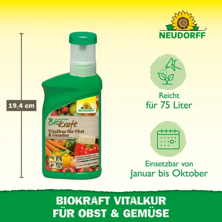 Neudorff Biokraft Vitalkur für Obst+ Gemüse Vorteile