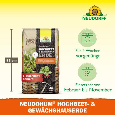 Neudorff Neudohum Hochbeet- und Gewächshauserde Vorteile