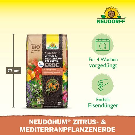 Neudorff NeudoHum Zitrus- und MediterranpflanzenErde Vorteile