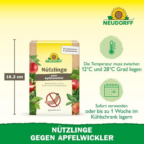 Neudorff Nützlinge gegen Apfelwickler Vorteile