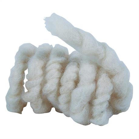 Wollkordel aus Schafwolle naturweiß