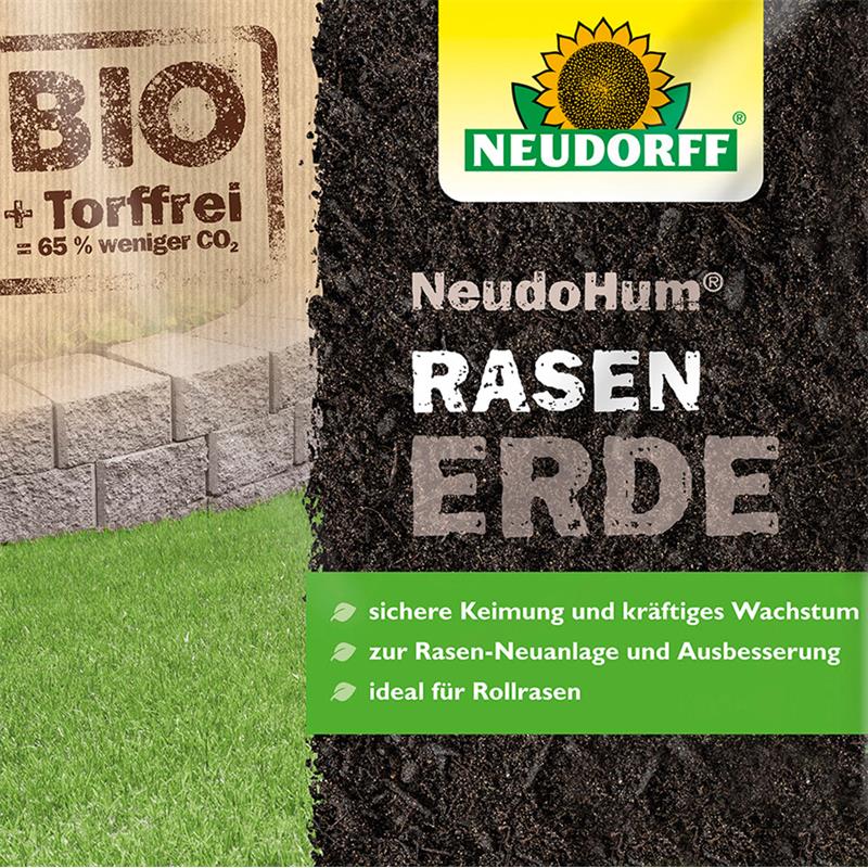 0,39€/1l SUBSTRAL® Rasenerde 40 l Torf Erde Rasen Wiese Garten Quarzsand 