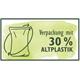 Logo 30 % Altplastik