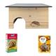 Set Igelhaus + Spezial-Igelfutter + Kosmos Igelbuch