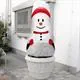 Winterschutz Vlieshaube Schneemann für Pflanzen
